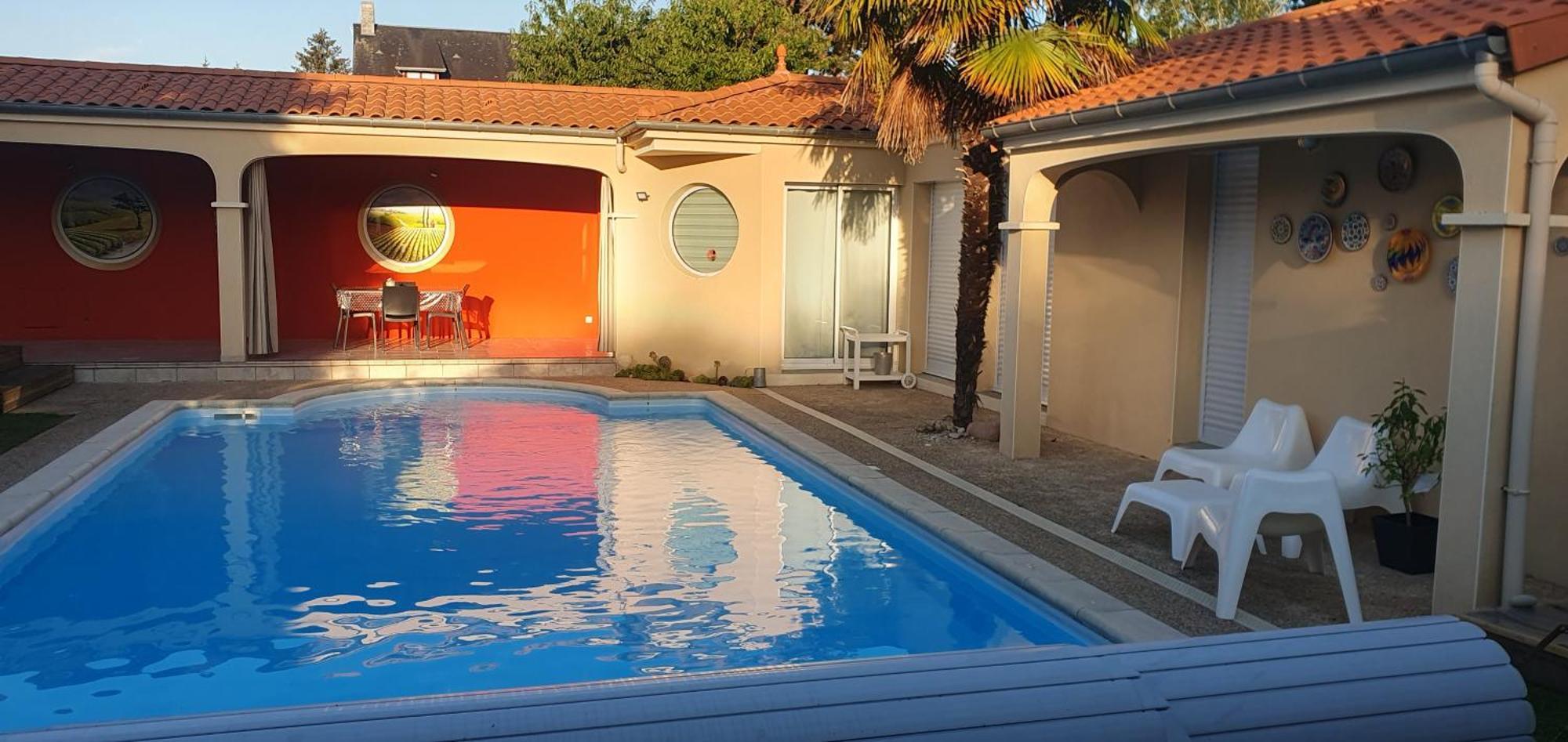 Gite Calme #2 Ou 3 Pers #Piscine #Cholet #Wifi Haut Debit #Travailleurs Thales Lacroix Et Autres Entreprises #Petits Dejeuners Et Repas Possibles Sur Demande Le May-sur-Evre Exterior photo